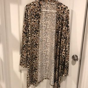 Leopard Print Kimono